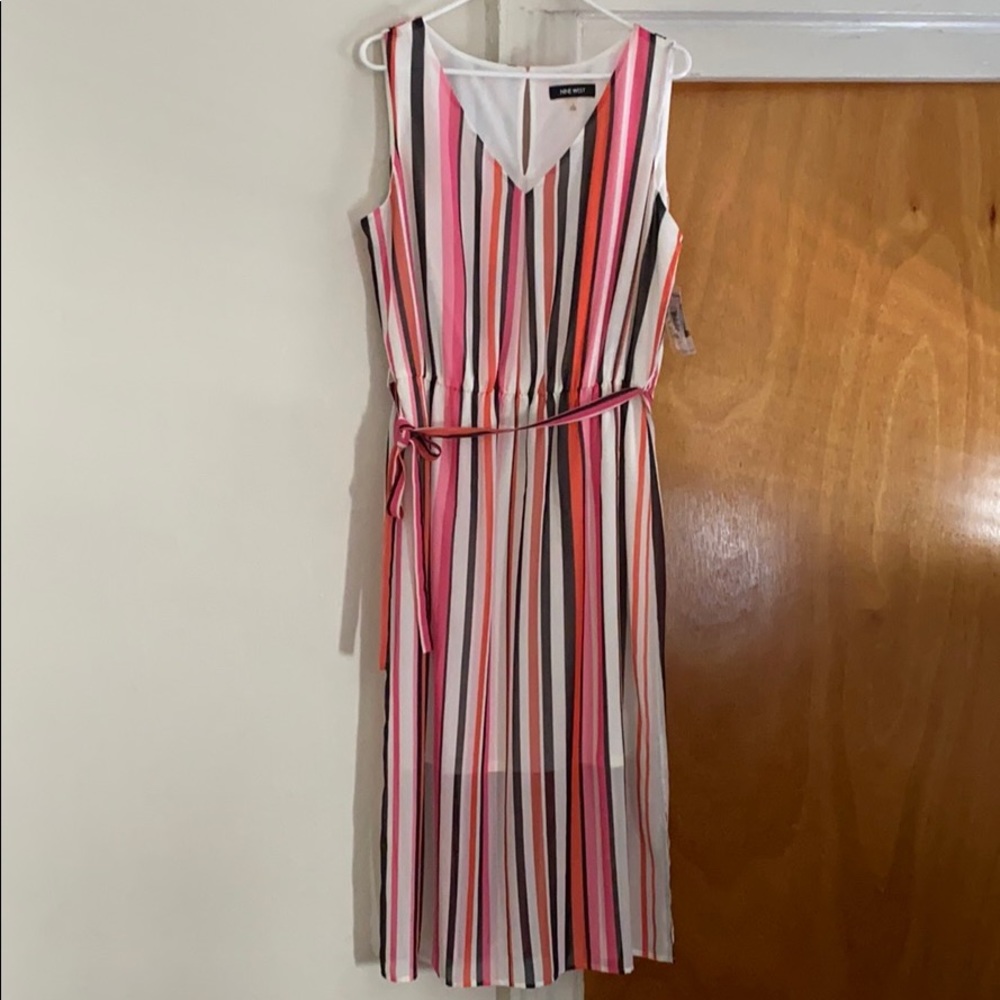 Nine West Multi Color Stripe Dress